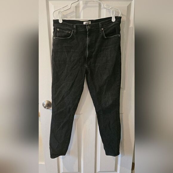 Agolde Pinch Waist Skinny Black Size 32 - Picture 5 of 10